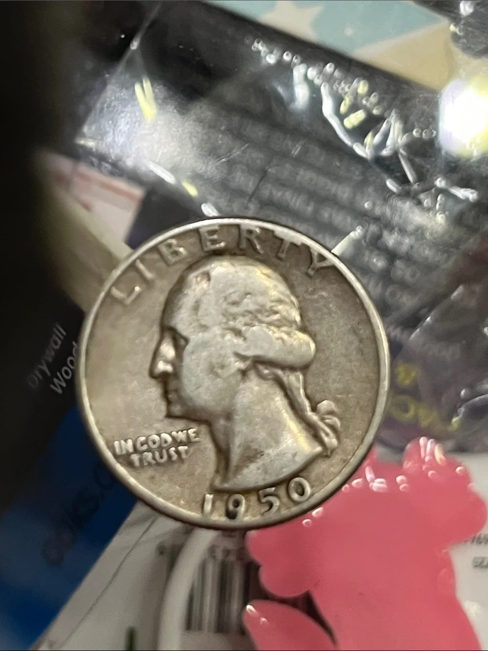 liberty Silver Tone Quarter Coin collectible
